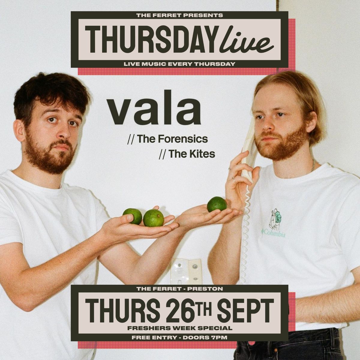 Thursday Live Freshers Week Special ft VALA + The Forensics + The Kites | The Ferret, Preston