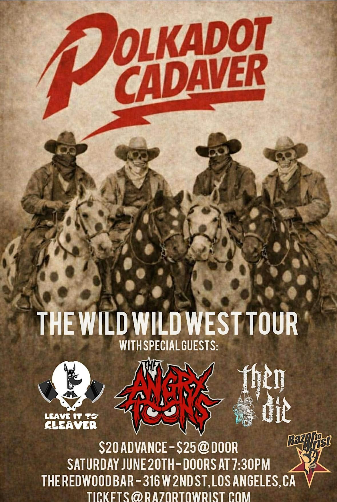 Polkadot Cadaver June 20th at the Redwood Bar