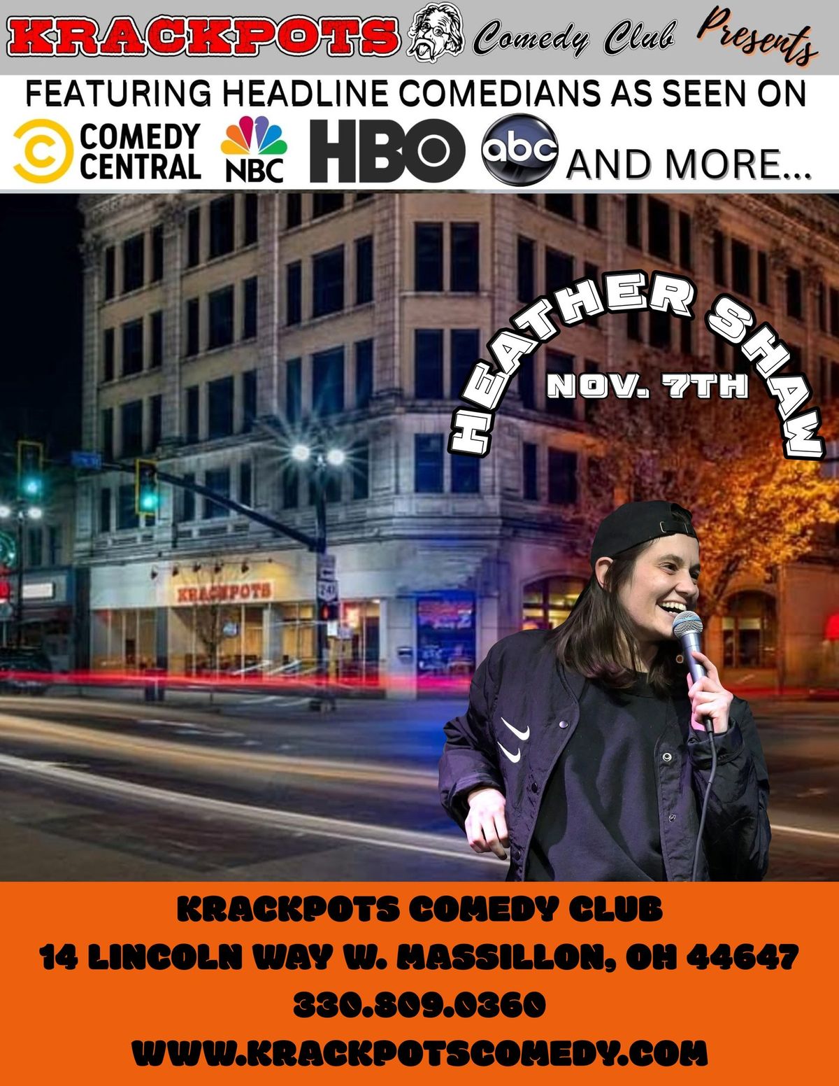 HEATHER SHAW at Krackpots Comedy Club, Massillon