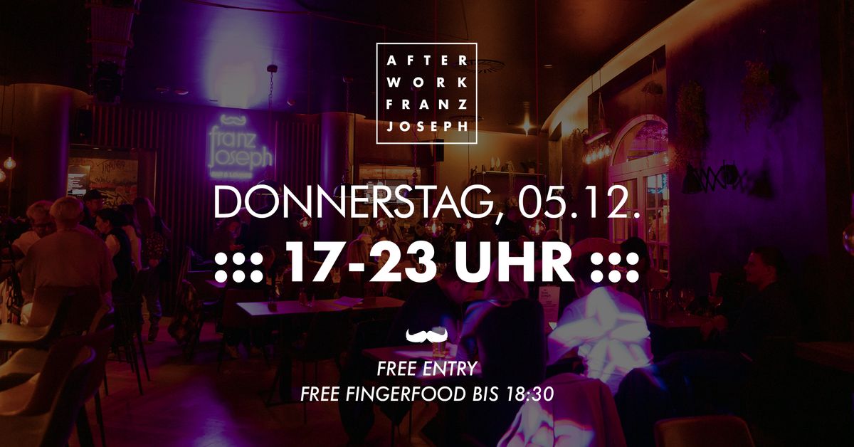 AFTER WORK WITH A VIEW :: FREE FINGERFOOD :: LIVE DJ