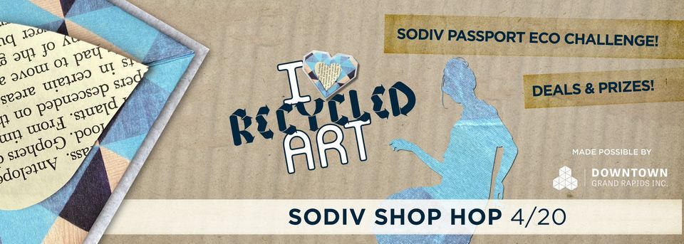 Shop Hop and Scavenger Hunt on South Division - I Heart Recycled Art 