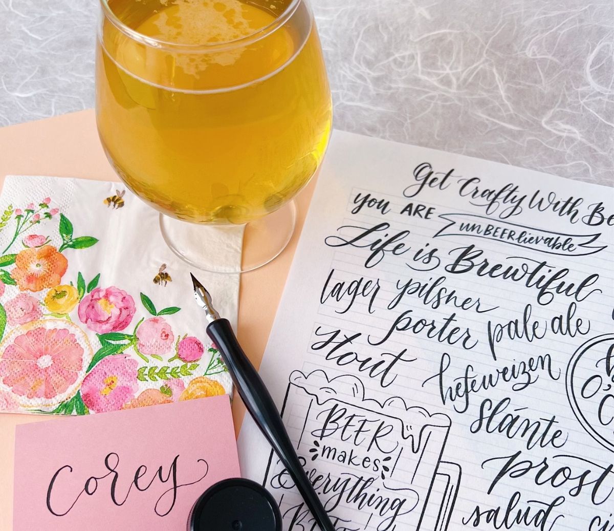 Modern Calligraphy for Beginners at Epigram Brew Co.