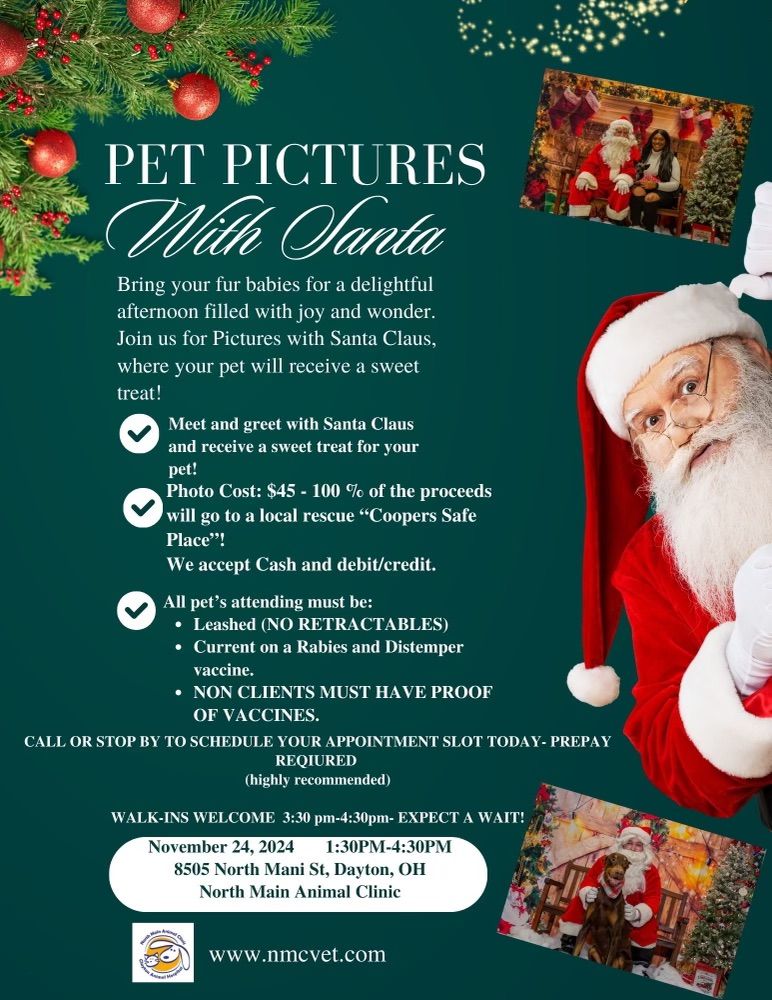 Pet Pictures with Santa 