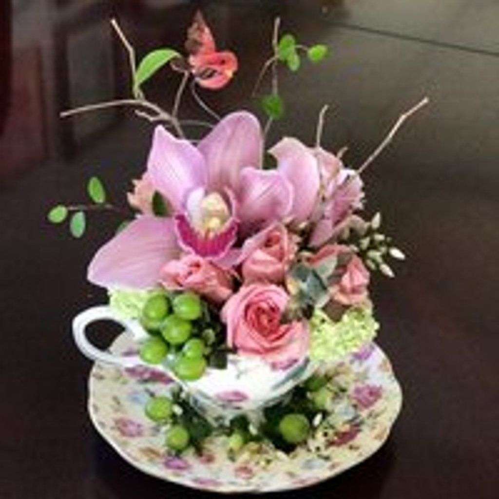 Vintage Tea Cup Flower Workshop