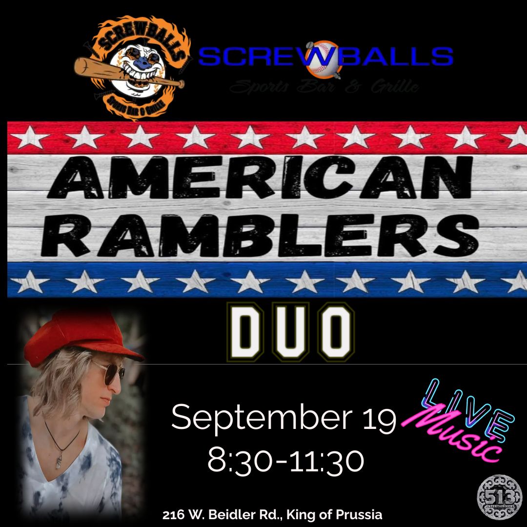 Join us for live music by The American Ramblers Duo!