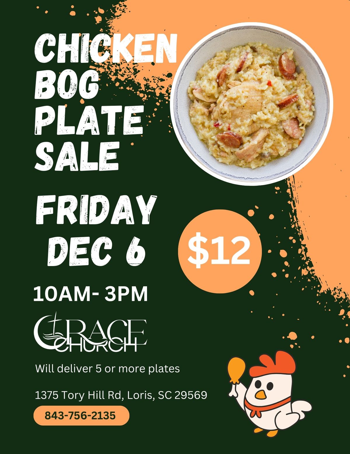 Chicken Bog Plate Sale