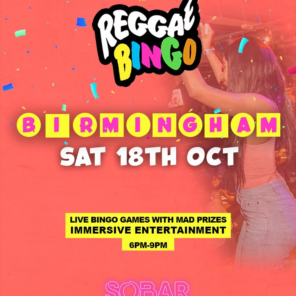 Reggae BINGO - Birmingham - Sat 18th October