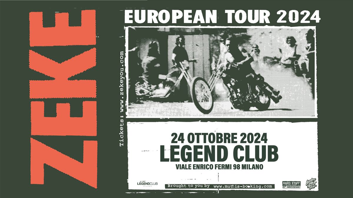 Zeke dal vivo al Legend Club Milano