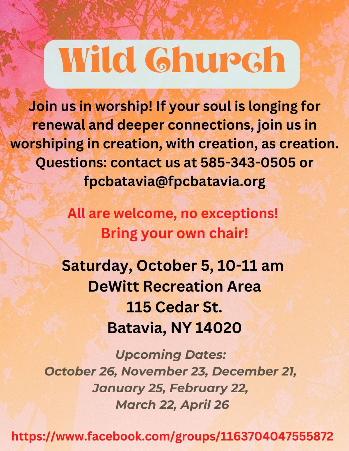 October Wild Church