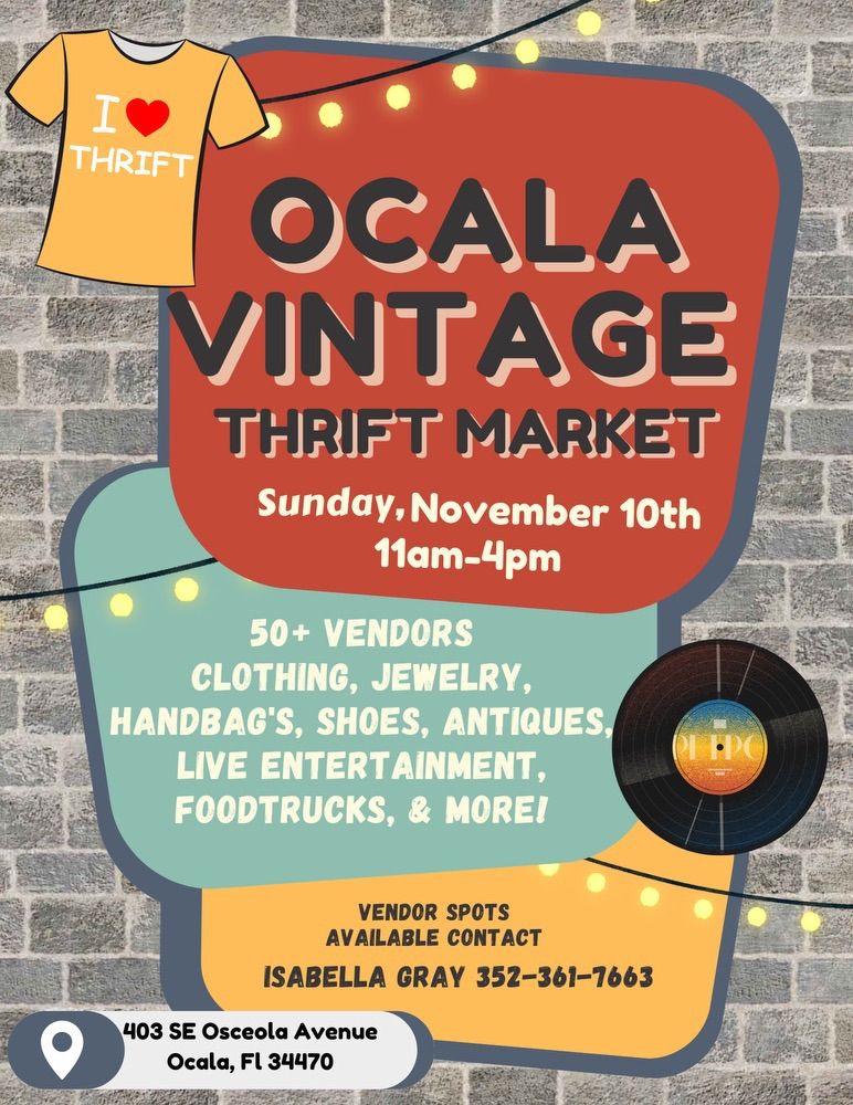 Ocala Vintage Thrift Market Fall Fest! 