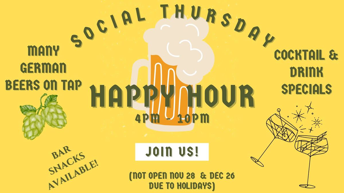 Social Thursday & Happy Hour