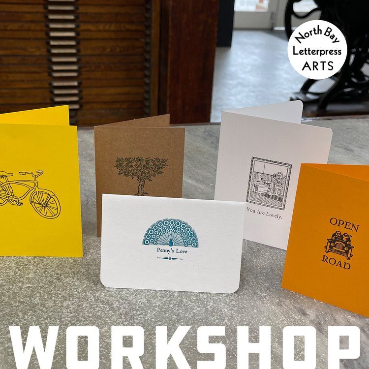 nbla workshop: letterpress greeting cards