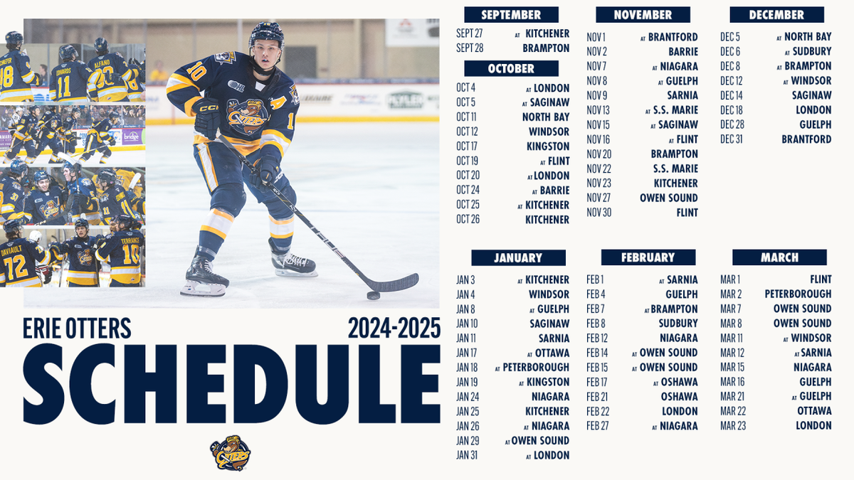 Parking Erie Otters at Brampton Steelheads