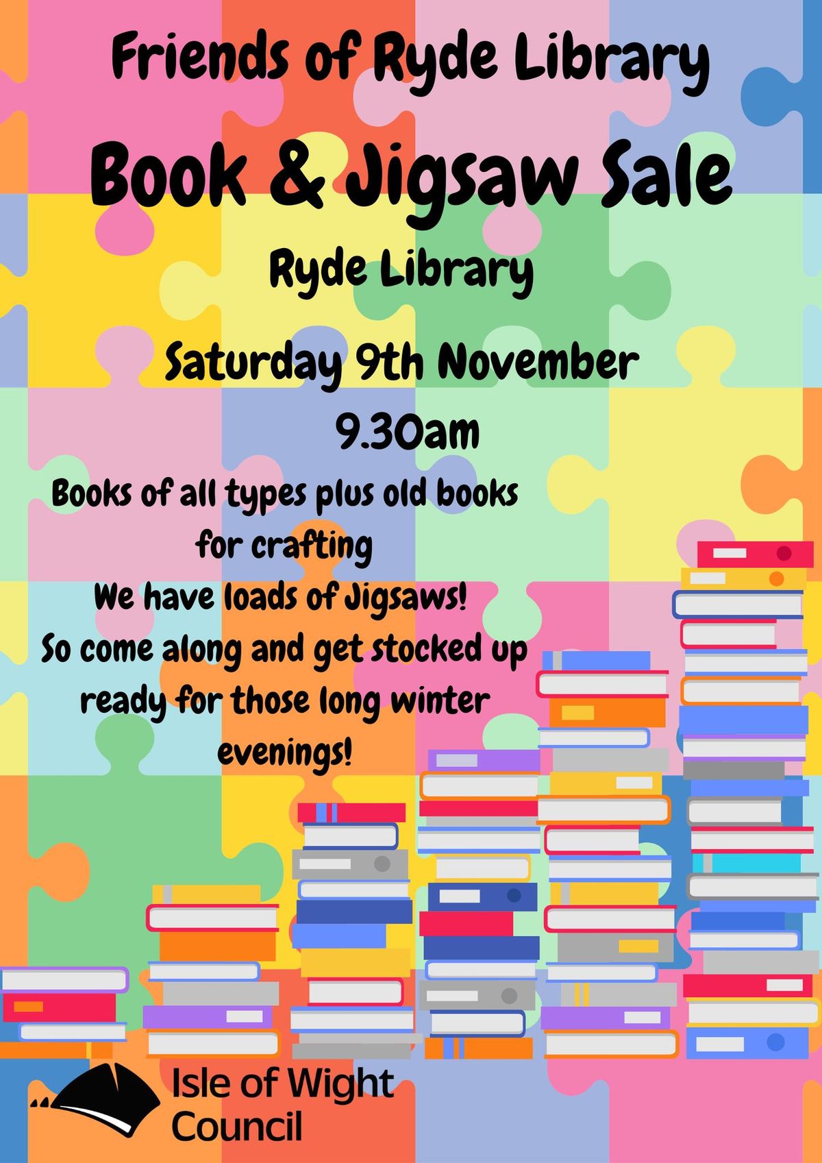 Book and jigsaw sale