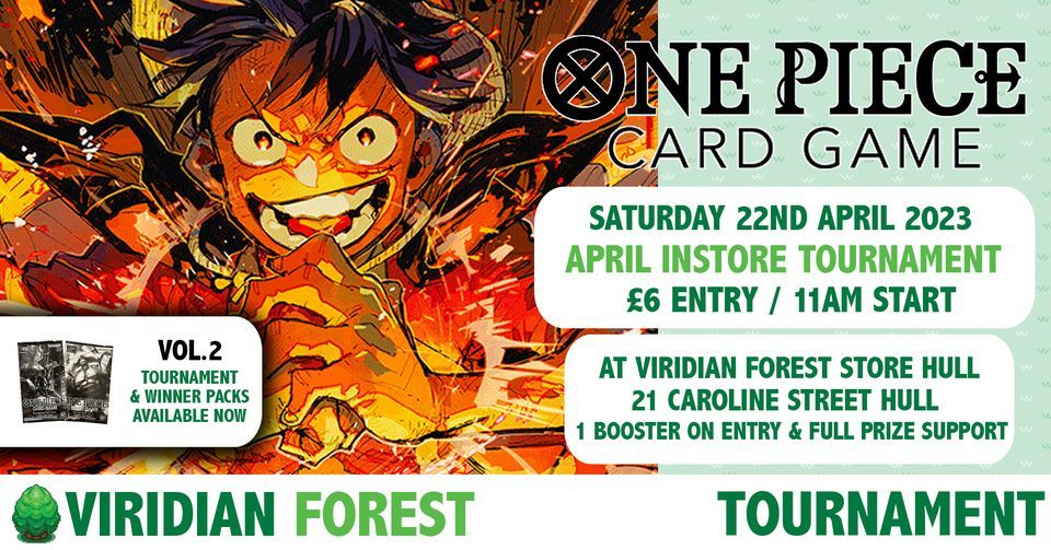 One Piece Card Game - Official Bandai  April Store Tournament at Viridian Forest