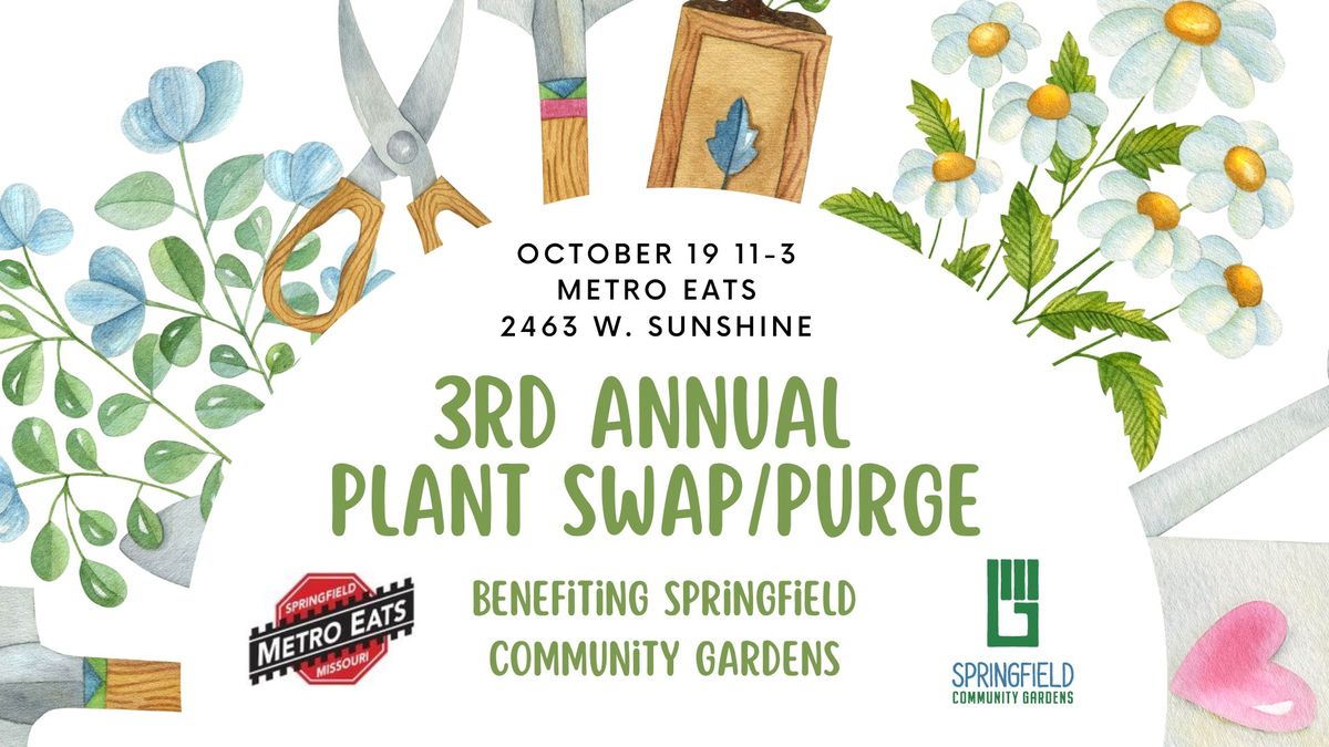 3rd Annual Fall Plant Swap\/Purge