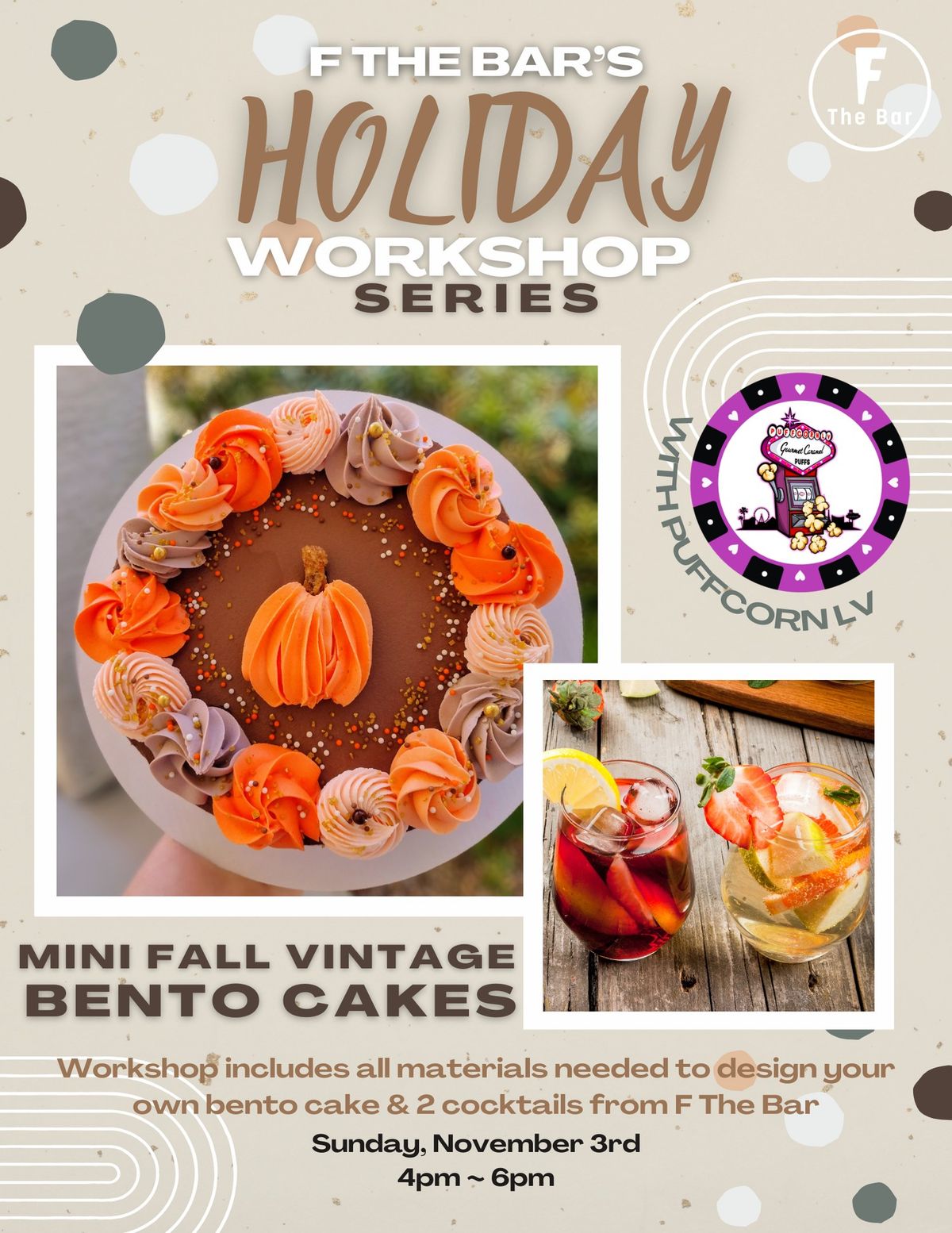 Holiday Workshop Series: Mini Fall Bento Cakes