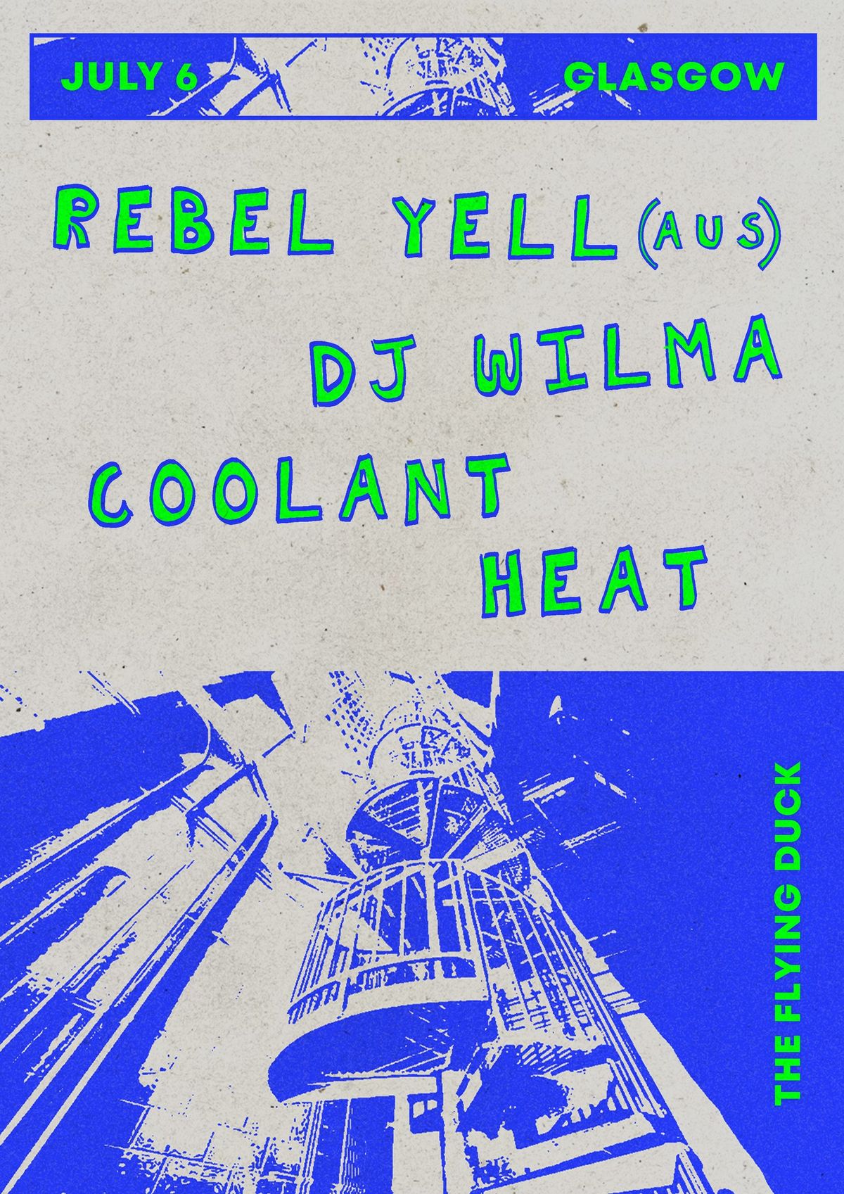 Pop Mutations: REBEL YELL (Aus), Coolant, Heat & DJ Wilma 