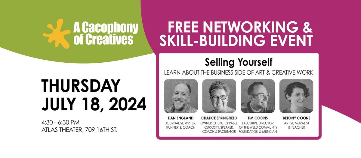 Selling Yourself - Cacophony of Creatives Networking