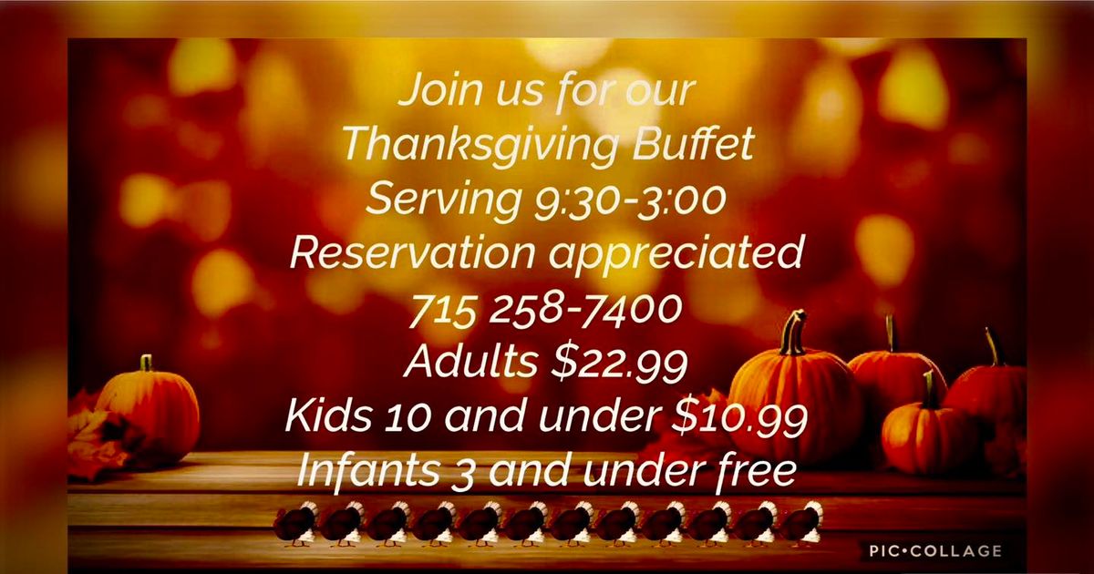 Thanksgiving Buffet at the Woods