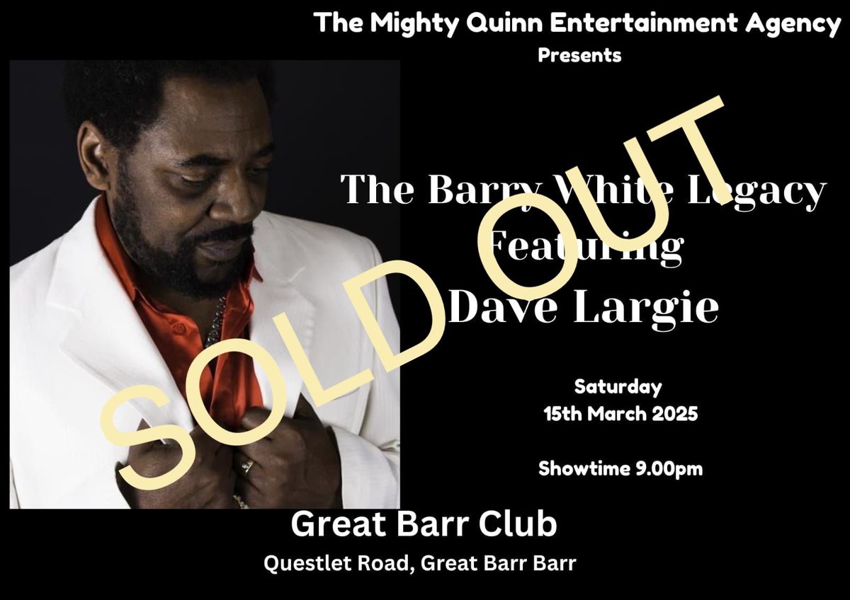 Barry White Tribute by David Largie