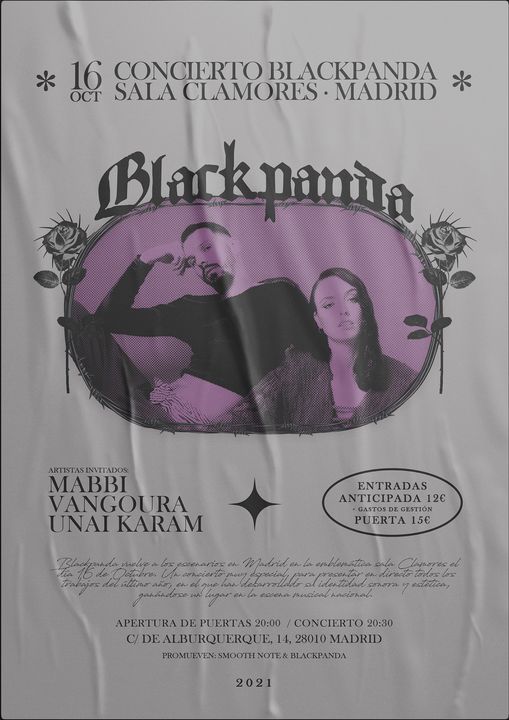 Concierto de Blackpanda en la sala Clamores (Madrid)