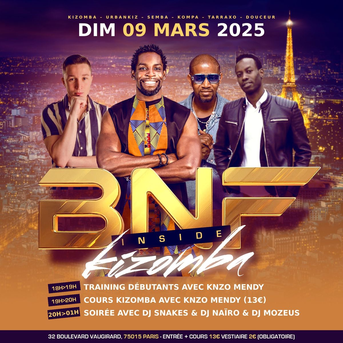 DIMANCHE 09 MARS 2025 I EDITION SPECIALE AVEC DJ SNAKES KIZOMBA 