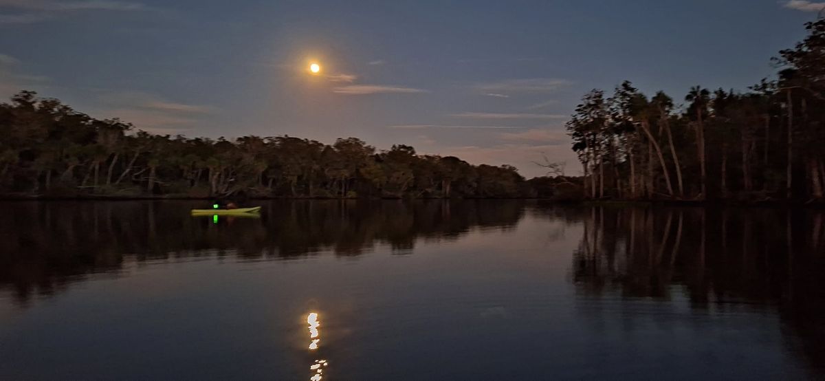 Moonlit Waters Sunset Skies Kayak Journey