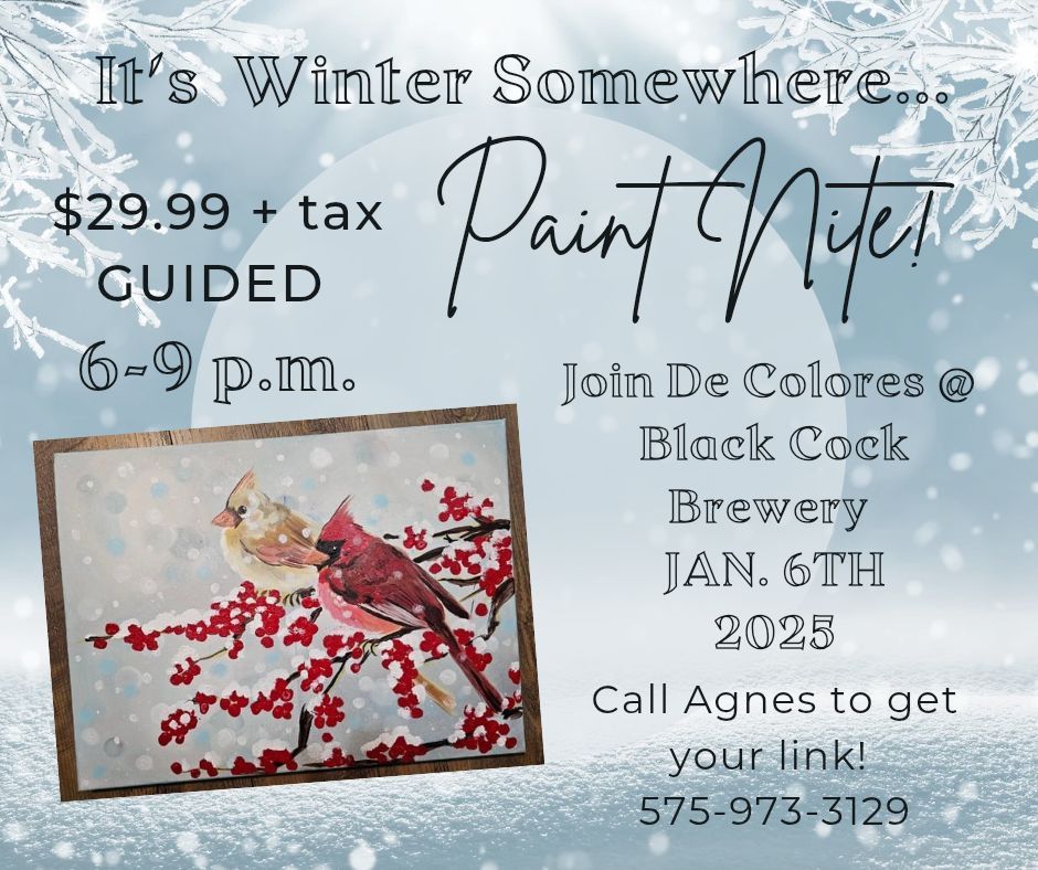 Join Me for this year's first Paint Nite!