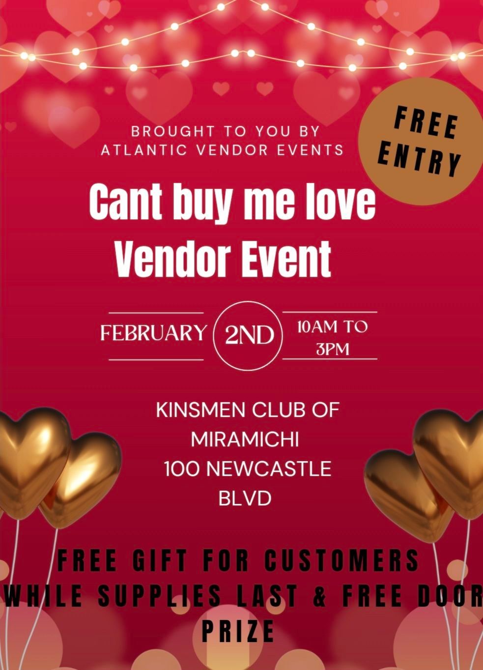 Cant buy me love Vendor Event 