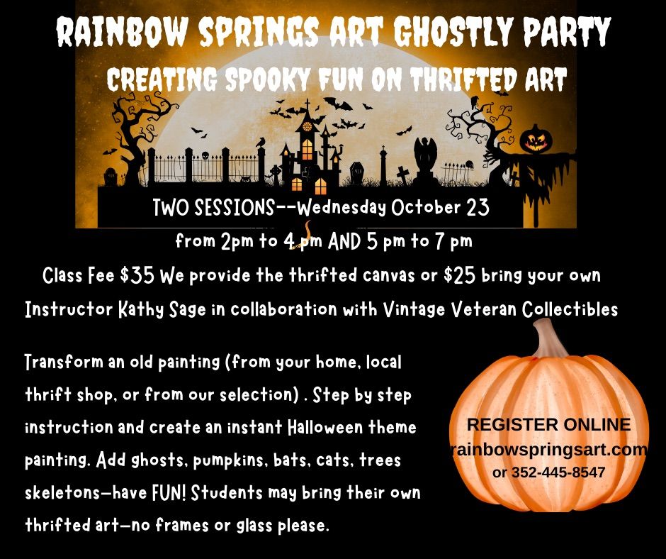 Rainbow Springs Art Ghostly Party