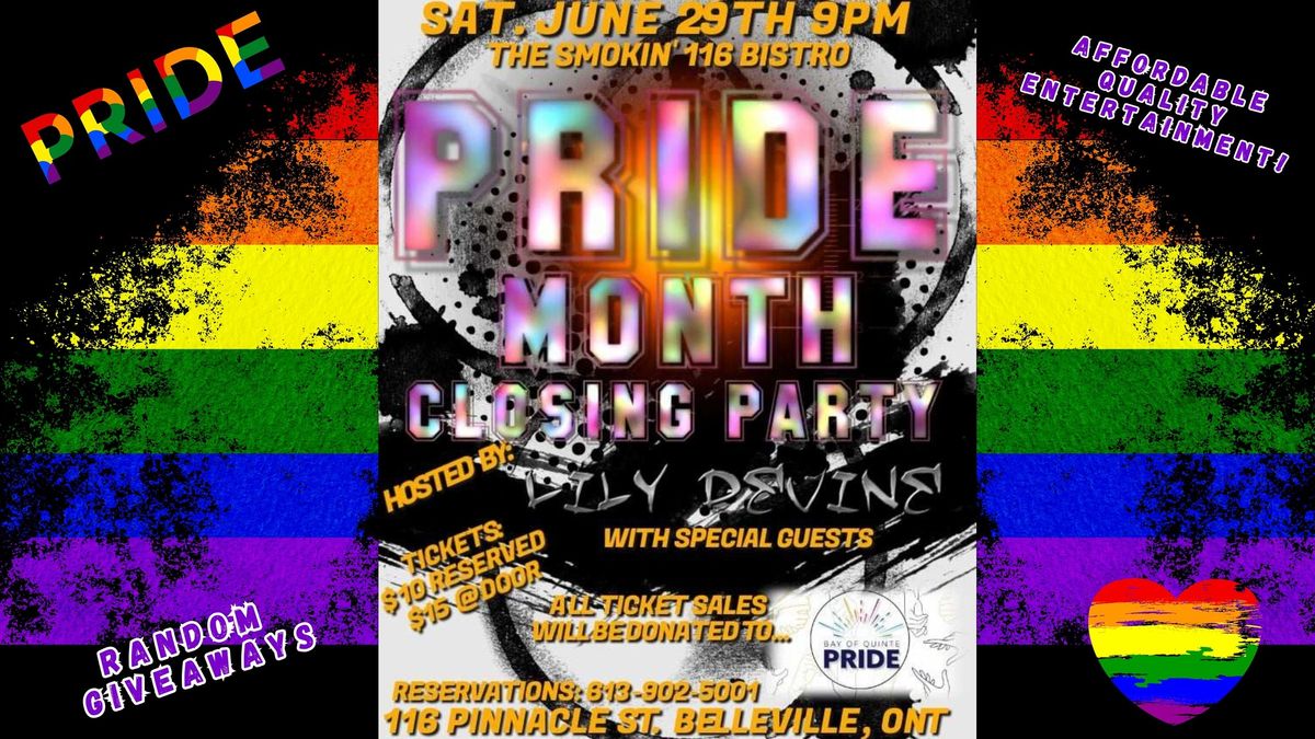 PRIDE MONTH Closing Party.. Hosted by Lily Devine