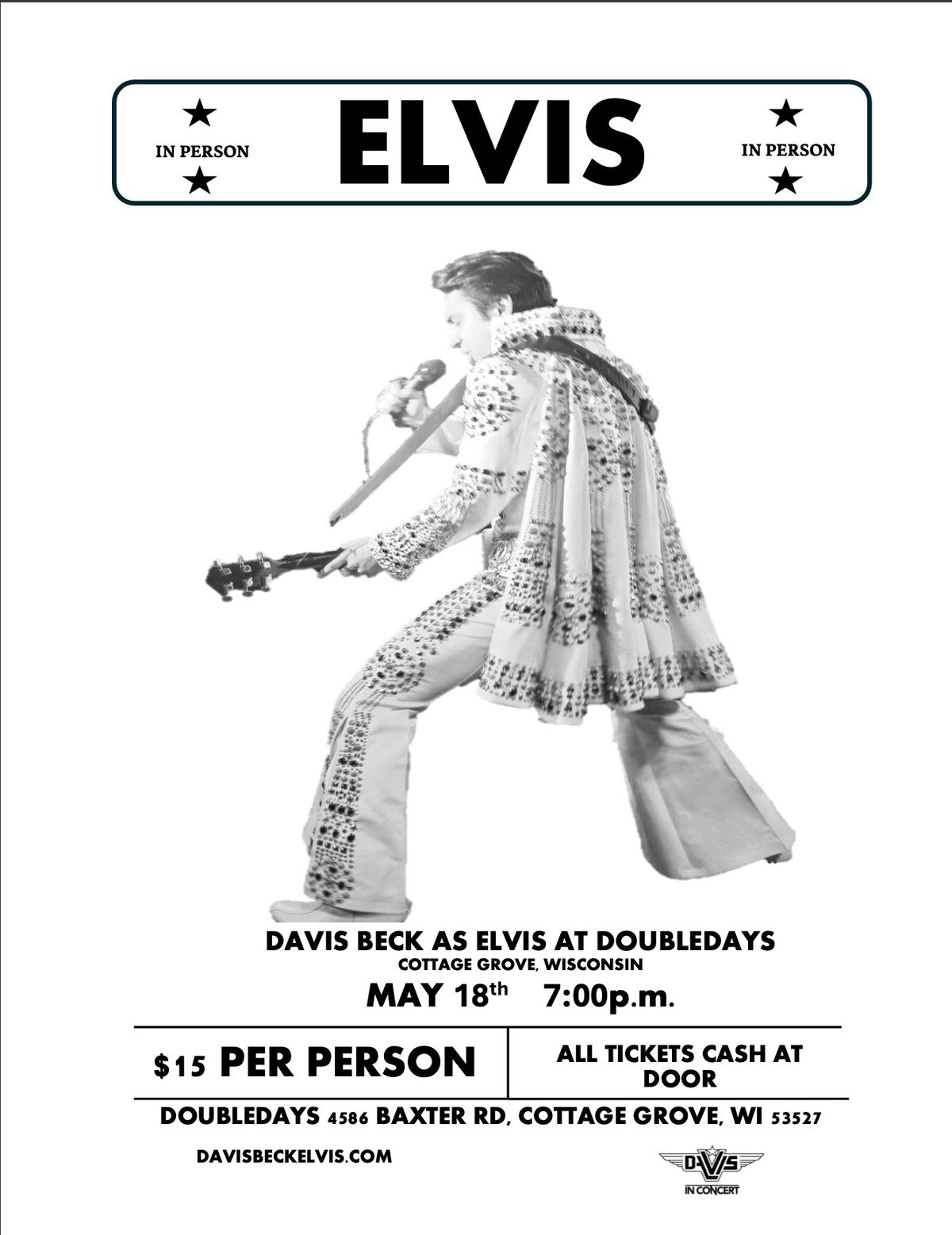 Davis Beck as Elvis Concert