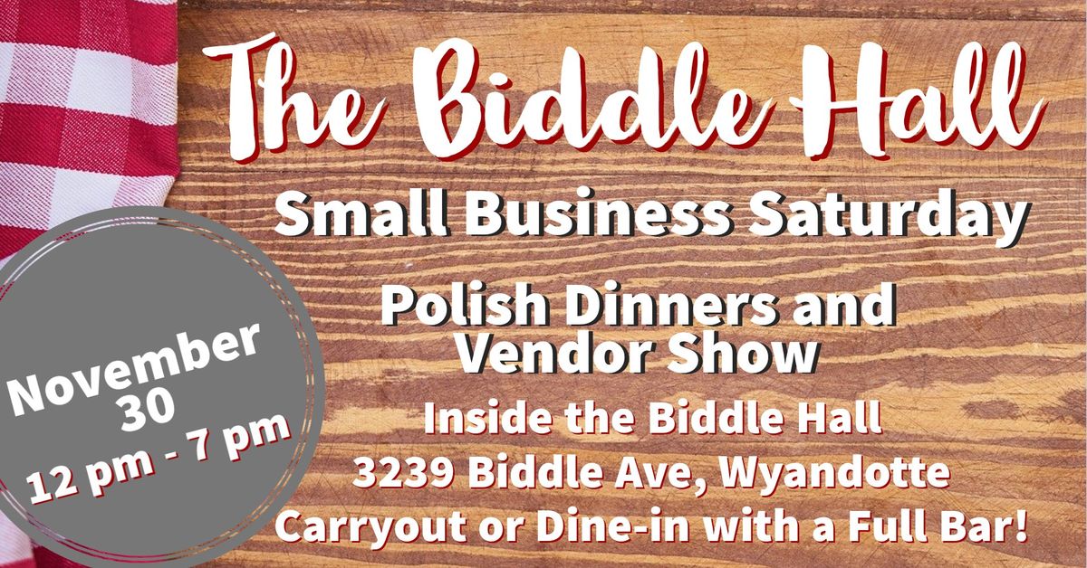 Small Business Saturday Polish Dinner & Vendor Show