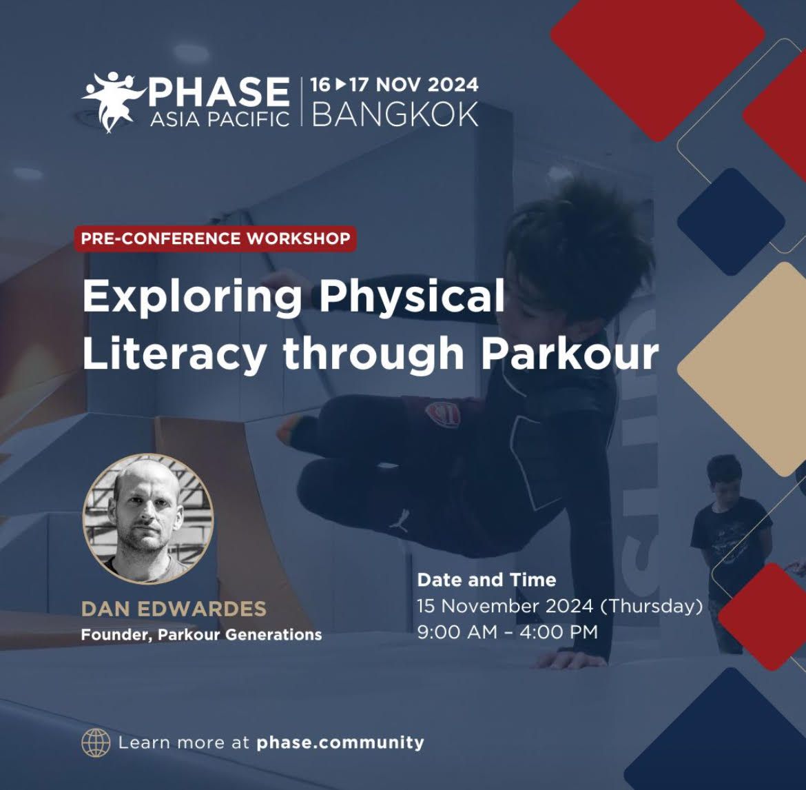 Pre-Conference Course: Exploring Physical Literacy through Parkour