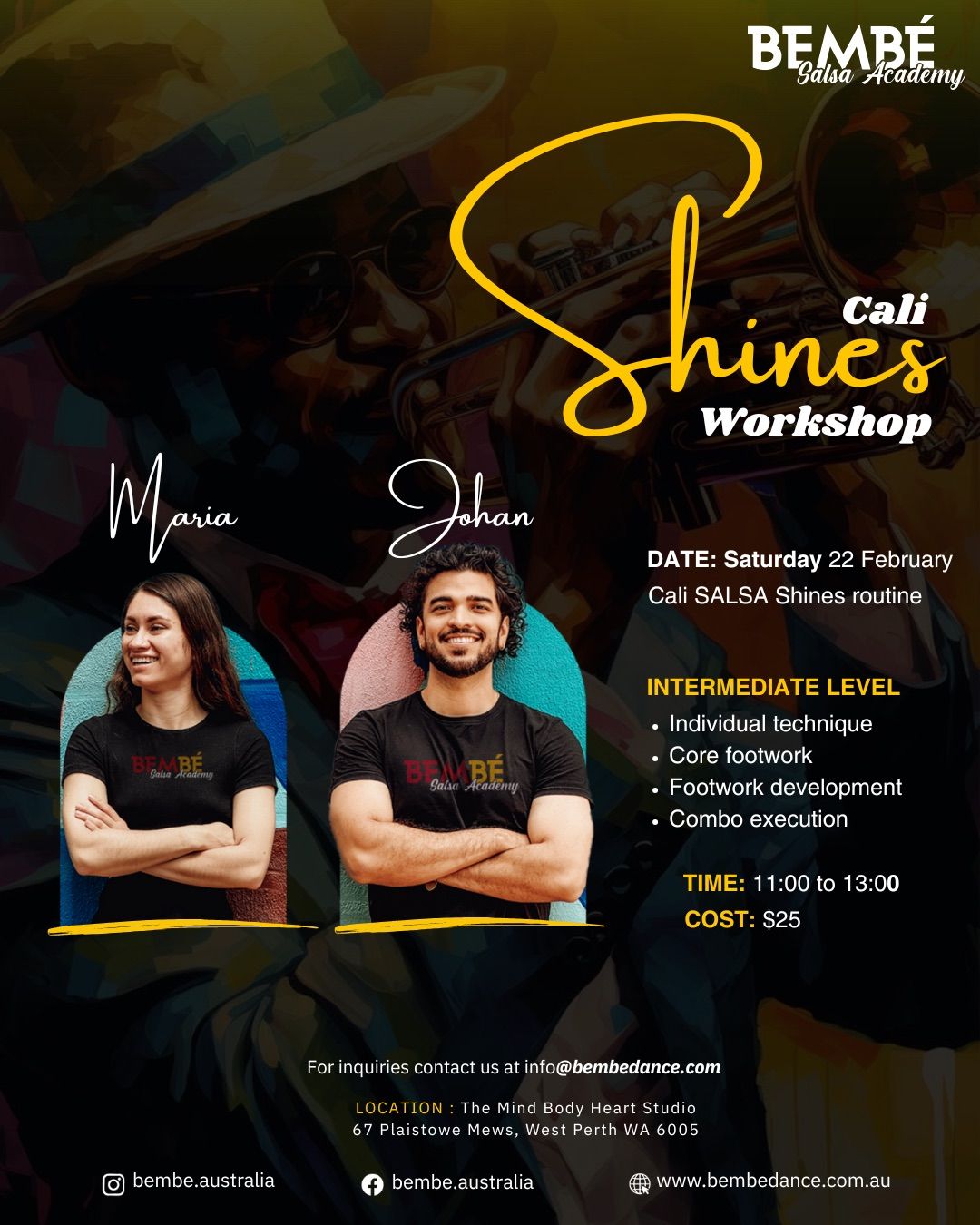 Cali Shines Workshop \ud83d\udca5\ud83d\udc5e!