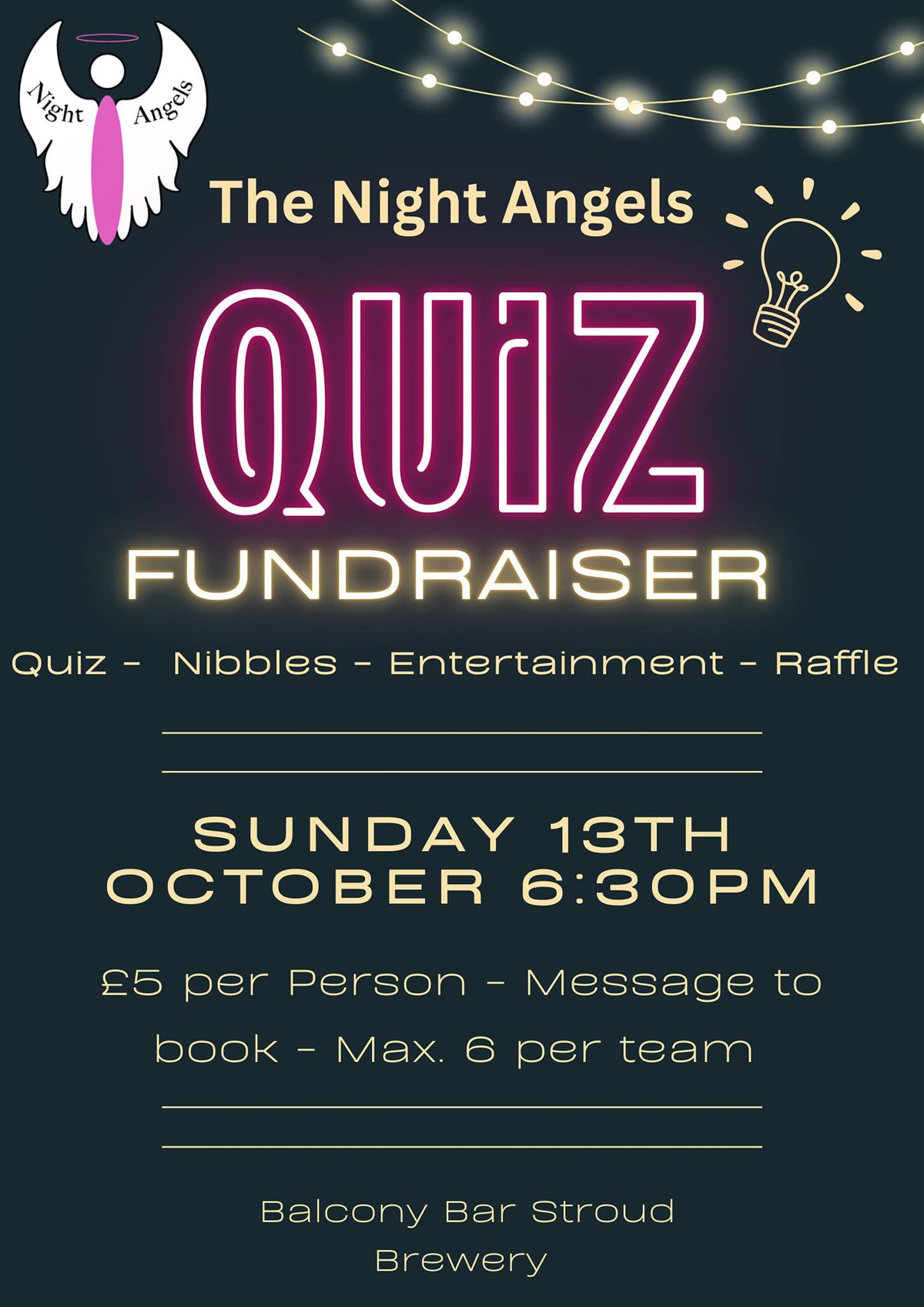 Quiz Night Fundraiser - Booking essential \u00a35