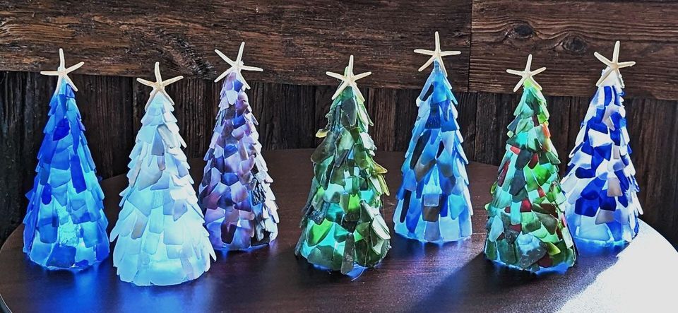 Wrightsville PA - 9" Sea Glass Tree or Grinch Tree