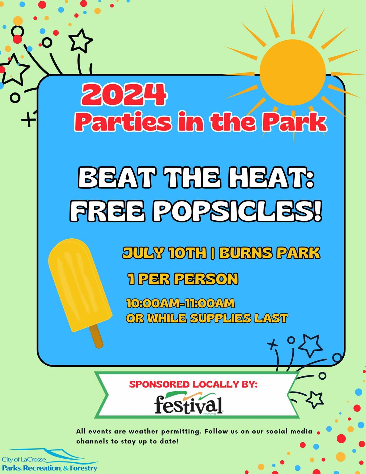 Party in the Park: Beat the Heat with FREE Popsicles at Burns Park