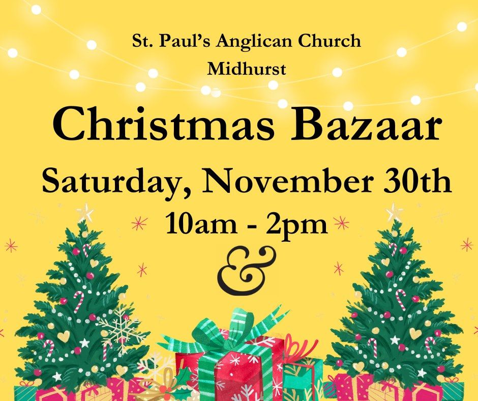 St. Paul's Midhurst Christmas Bazaar!