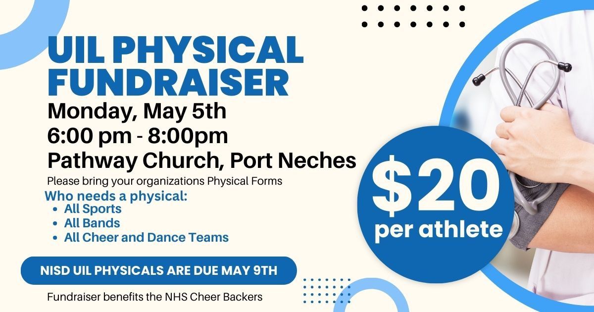 LAST CHANCE - PHYSICALS FUNDRAISER 