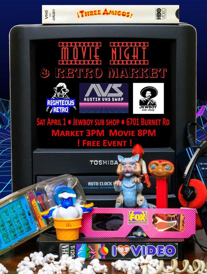Movie Night & Retro Market at JewBoy Sub Shop