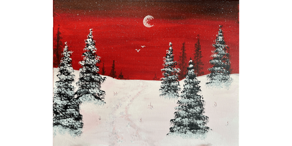 Crimson Winter - Paint and Sip in Chicago | Classpop!\u2122