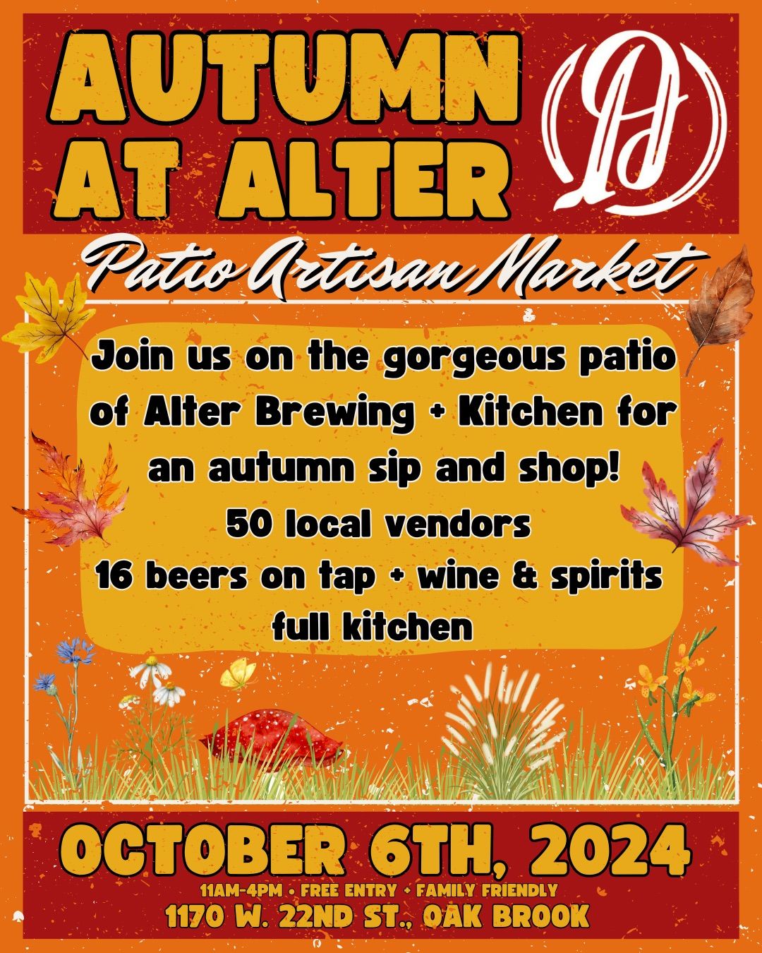 Autumn at Alter: Patio Artisan Market \ud83c\udf41