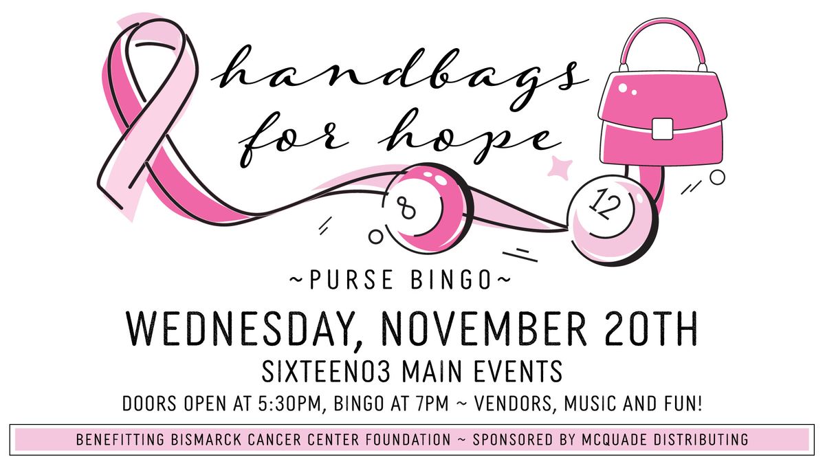 Handbags for Hope Purse Bingo