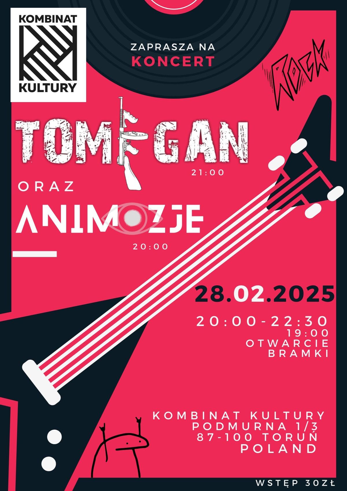 Koncert Tomigan + Animozje | Kombinat Kultury