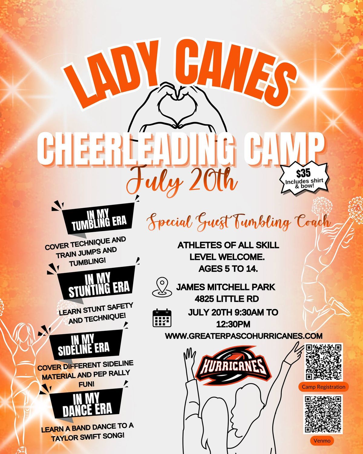 LADY CANES CHEER CAMP