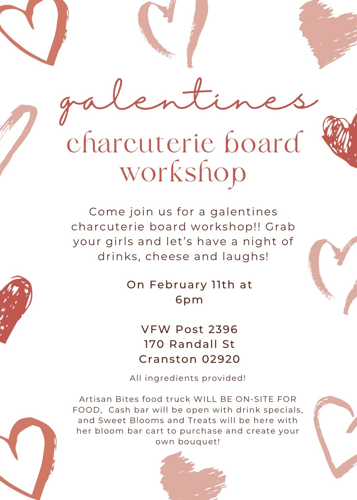 Galentines Charcuterie Board Workshop