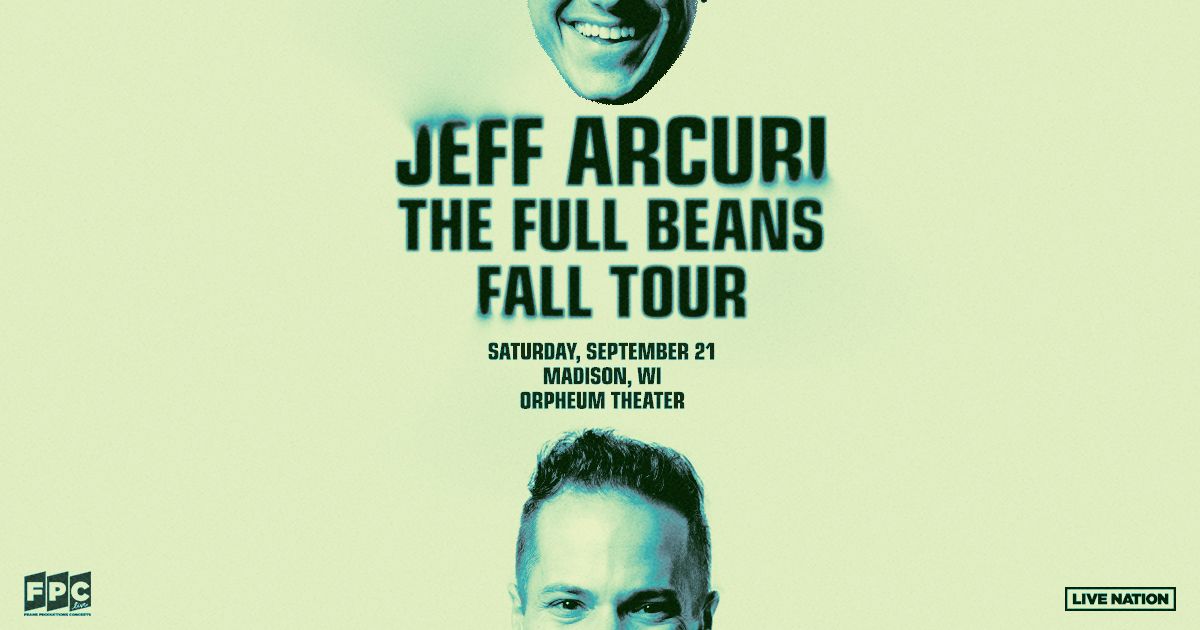 [SOLD OUT] Jeff Arcuri: The Full Beans Fall Tour at Orpheum Theater