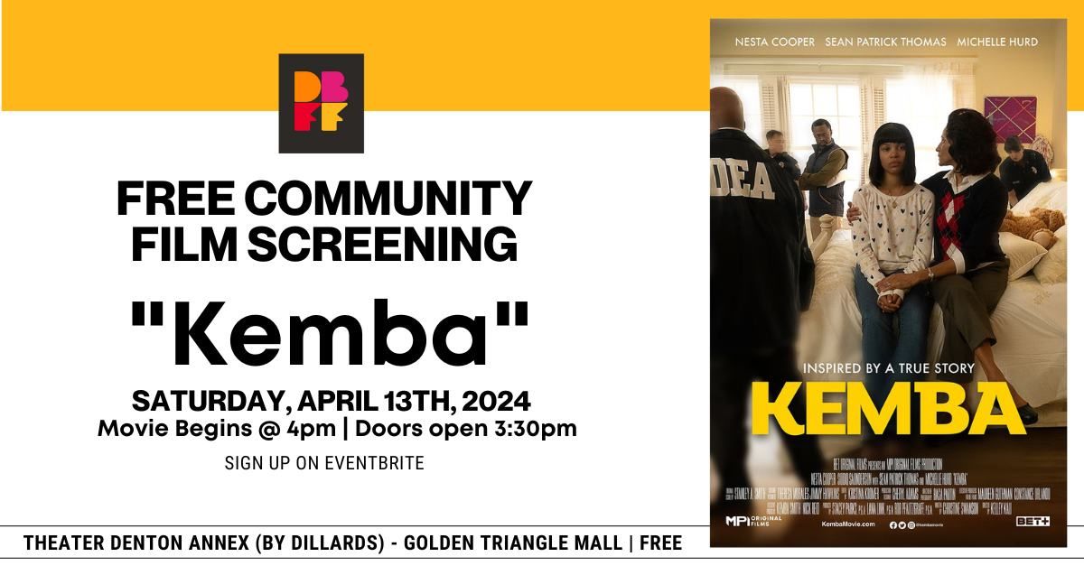 Free Community Film Screenings Lineup | Theatre Denton Annex @ Golden Triangle Mall 